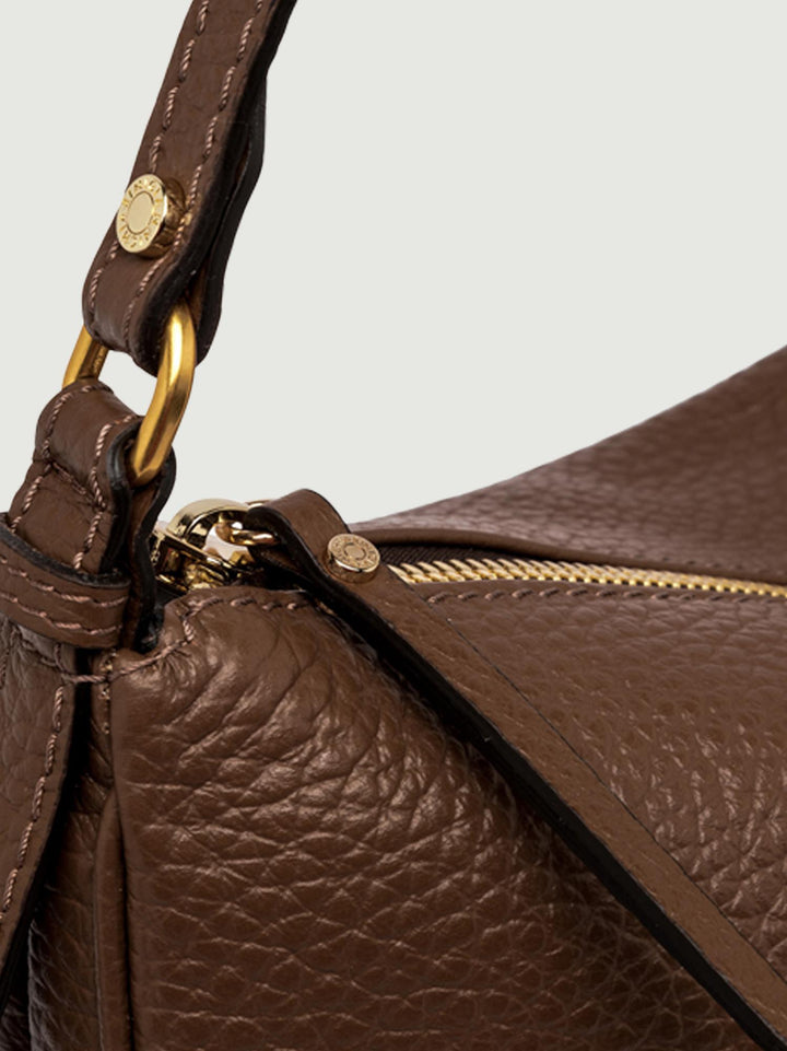 BORSA A SPALLA CHIARA COLOR FANGO 10942 TKL-NA 218 GIANNI CHIARINI 