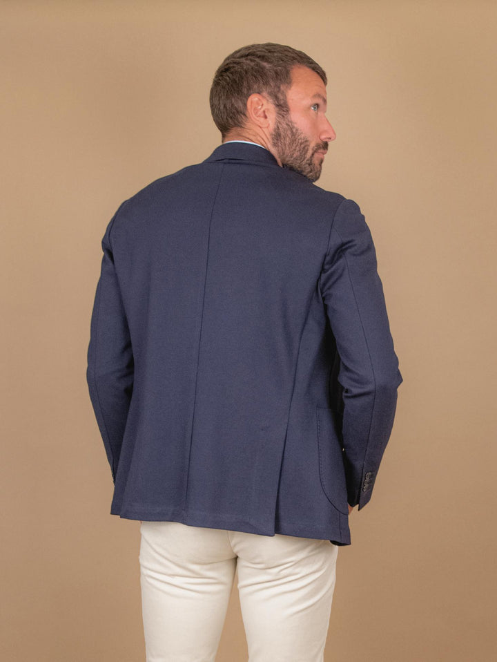 BLAZER IN TESSUTO ELASTICIZZATO BLU G003 174 ANDREA MORANDO 