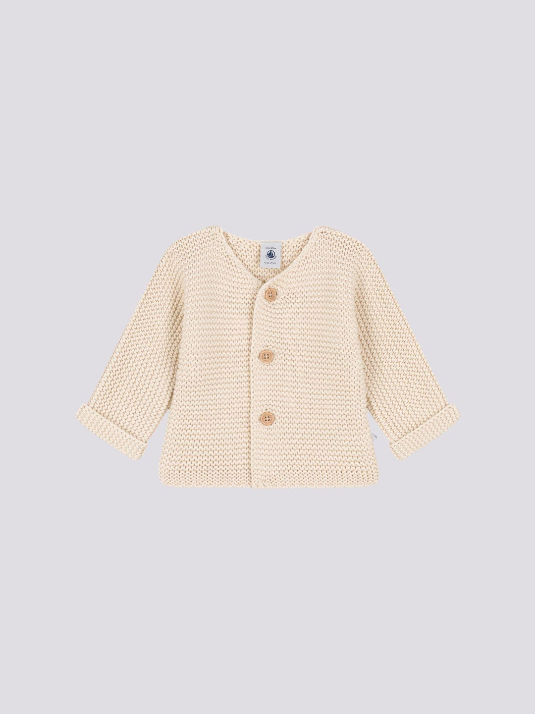 CARDIGAN IN TRICOT A PUNTO LEGACCIO PER BEBÈ A08BQ 03 PETIT BATEAU 