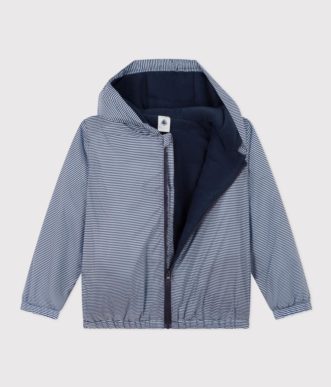 GIACCA ANTIVENTO CALDA IN POLIESTERE RICICLATO BAMBINO UNISEX A091W 01 PETIT BATEAU 