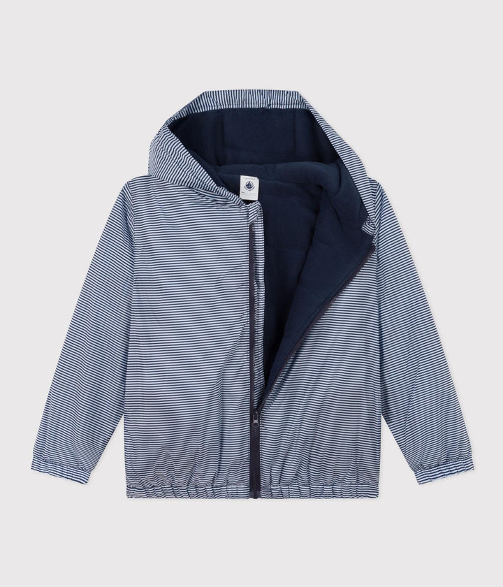 GIACCA ANTIVENTO CALDA IN POLIESTERE RICICLATO BAMBINO UNISEX A091W 01 PETIT BATEAU 