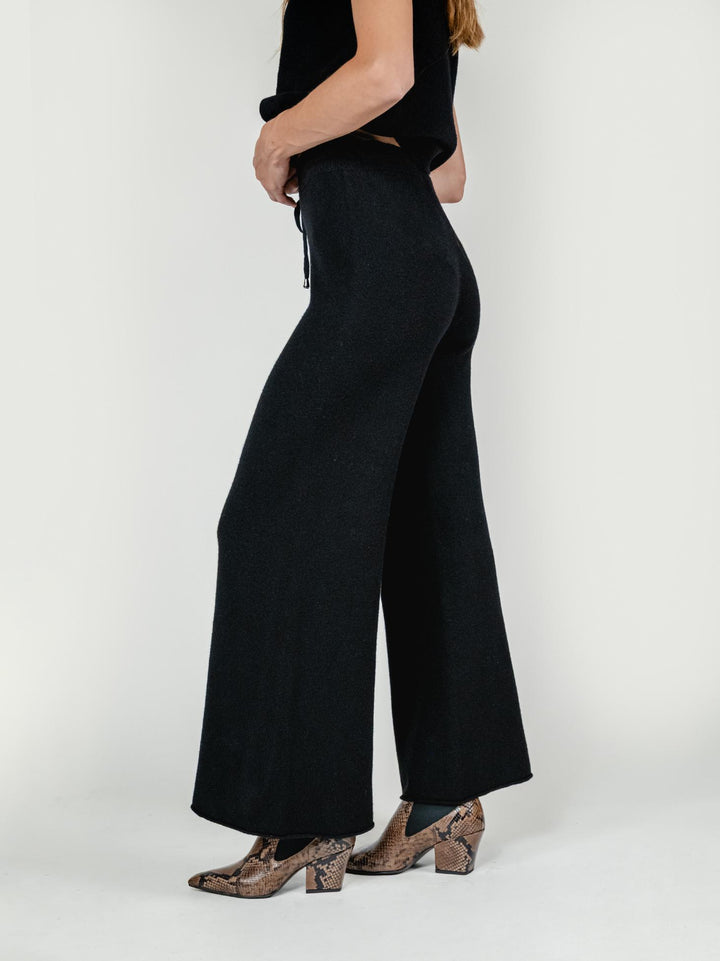 PANTALONI IN MAGLIA NERO 0370176 0010 BIMOR 