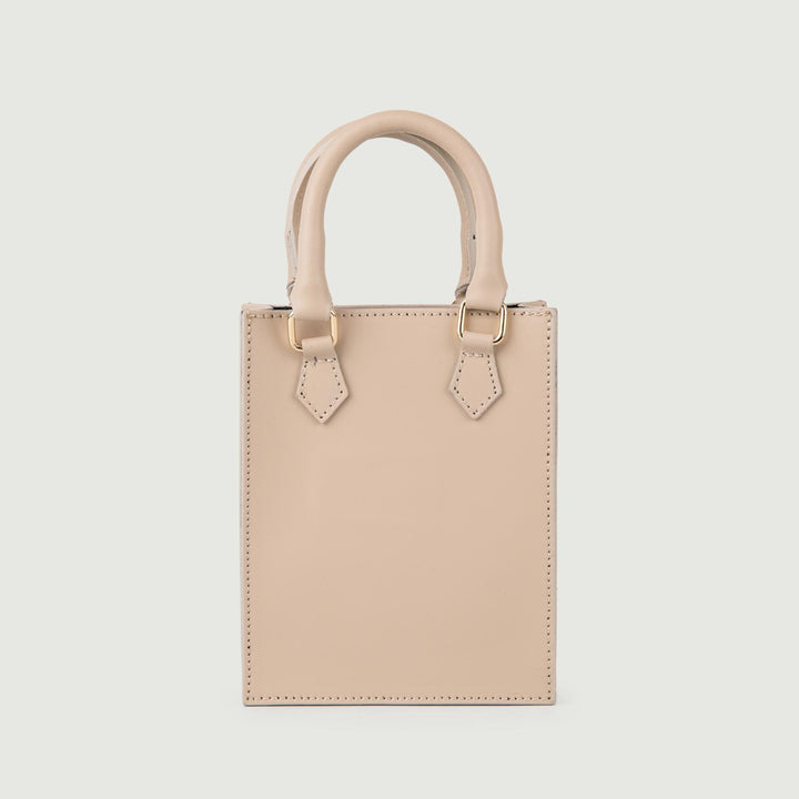 BORSA IN PELLE BEIGE BABY BABY CAPPUCCINO BIMOR 