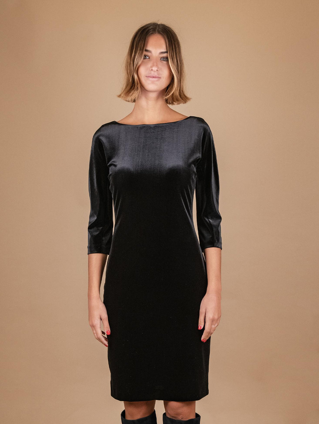TUBINO IN VELLUTO NERO 0791/2894 12 ANDREA MORANDO 