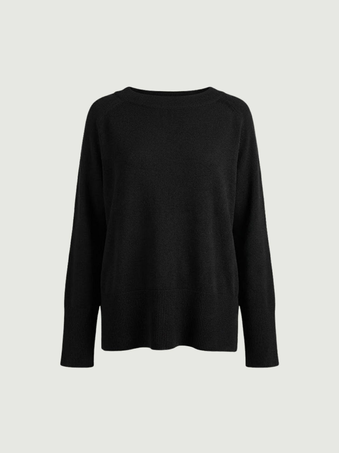 MAGLIA OVER 100% LANA NERA WL157 NERO ANDREA MORANDO 