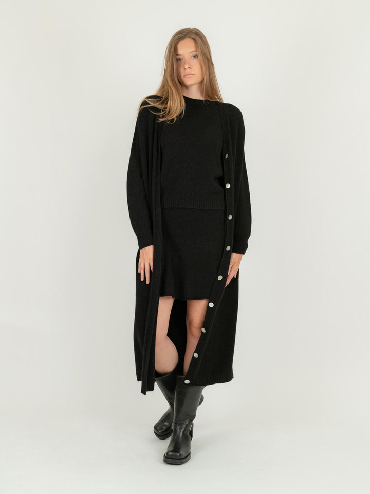 CARDIGAN LUNGO NERO 0570/134 0010 BIMOR 