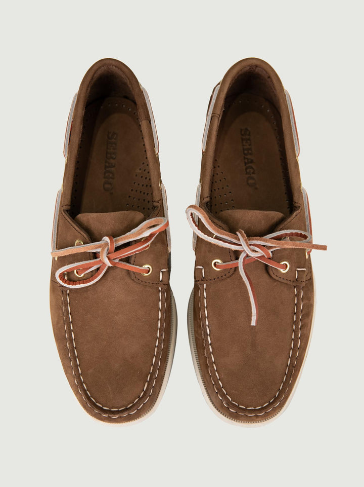 Mocassino Docksides Portland Nabuck marrone 7000GA0 ACO SEBAGO 