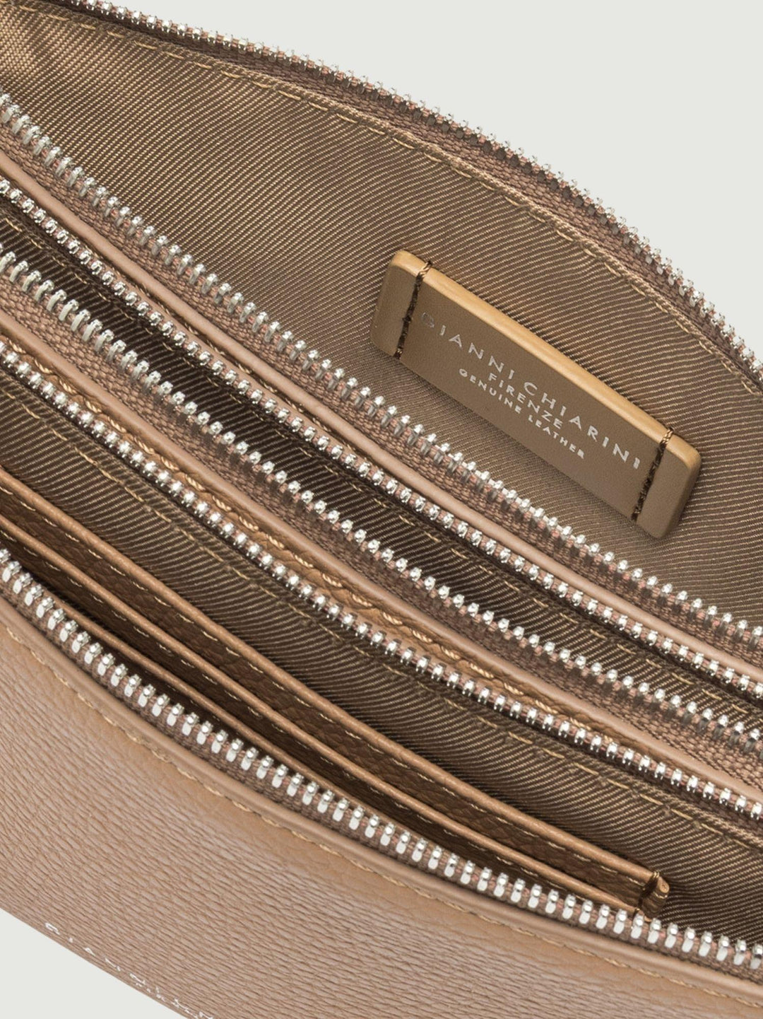 Borsa Lucille in pelle martellata clay piccola BS 11810/COMM GRN 5313 GIANNI CHIARINI 