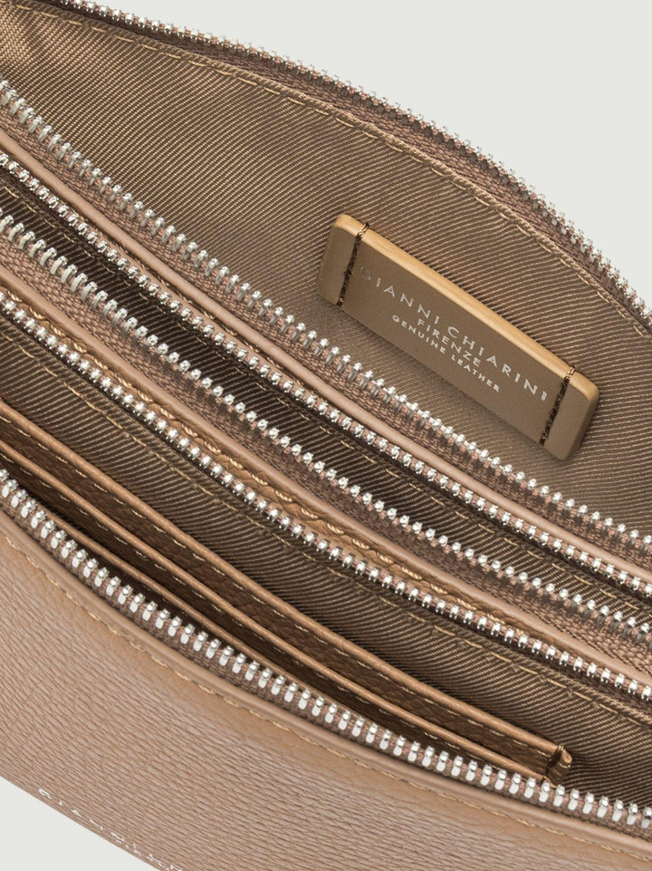 Borsa Lucille in pelle martellata clay piccola BS 11810/COMM GRN 5313 GIANNI CHIARINI 