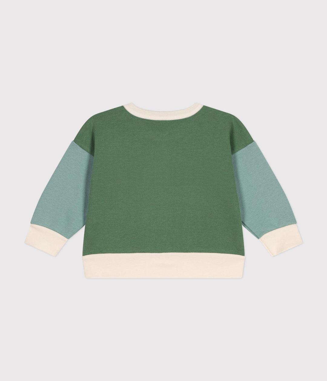 Maglia color block in tessuto felpato A0BE5 01 PETIT BATEAU 