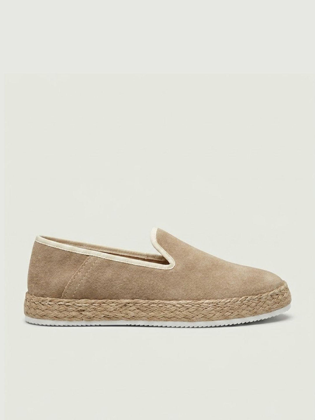Espadrillas in pelle scamosciata sabbia ESP SAB V2 