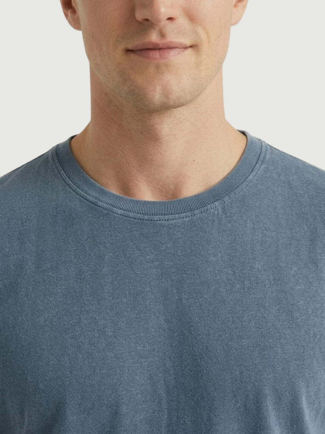 T-shirt in jersey di cotone denim 5960426 282 ANDREA MORANDO 