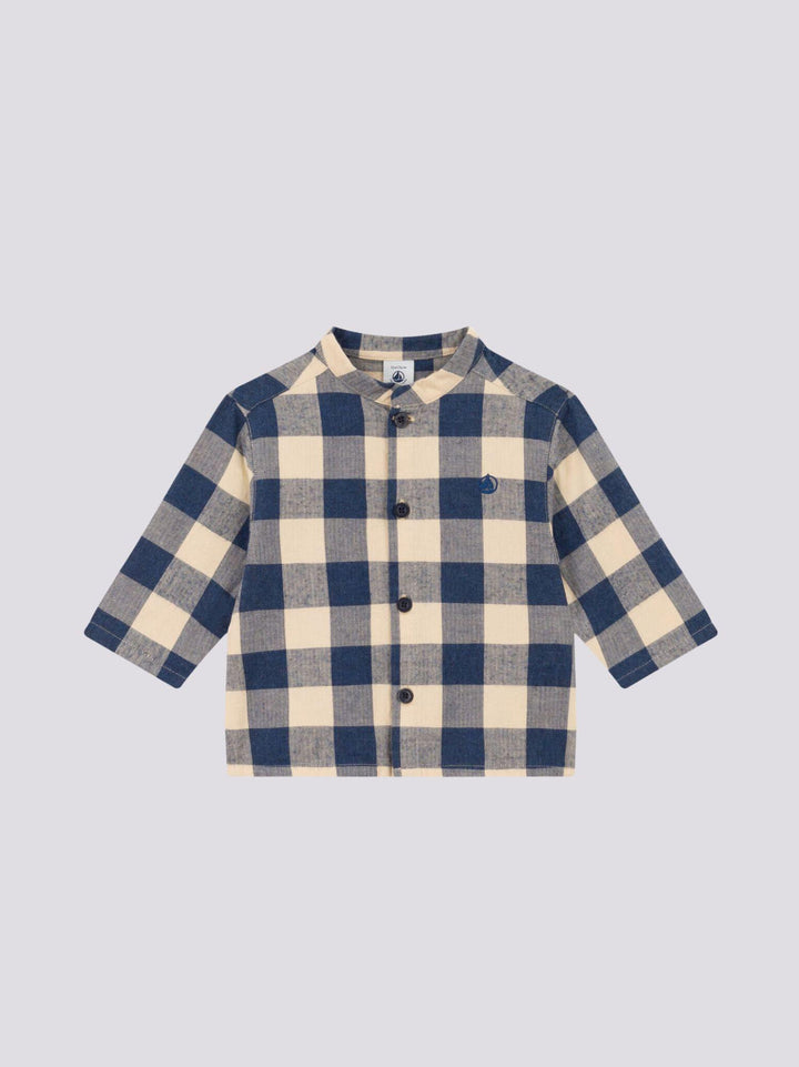 CAMICIA DI FLANELLA A SCACCHI A08Q4 01 PETIT BATEAU 