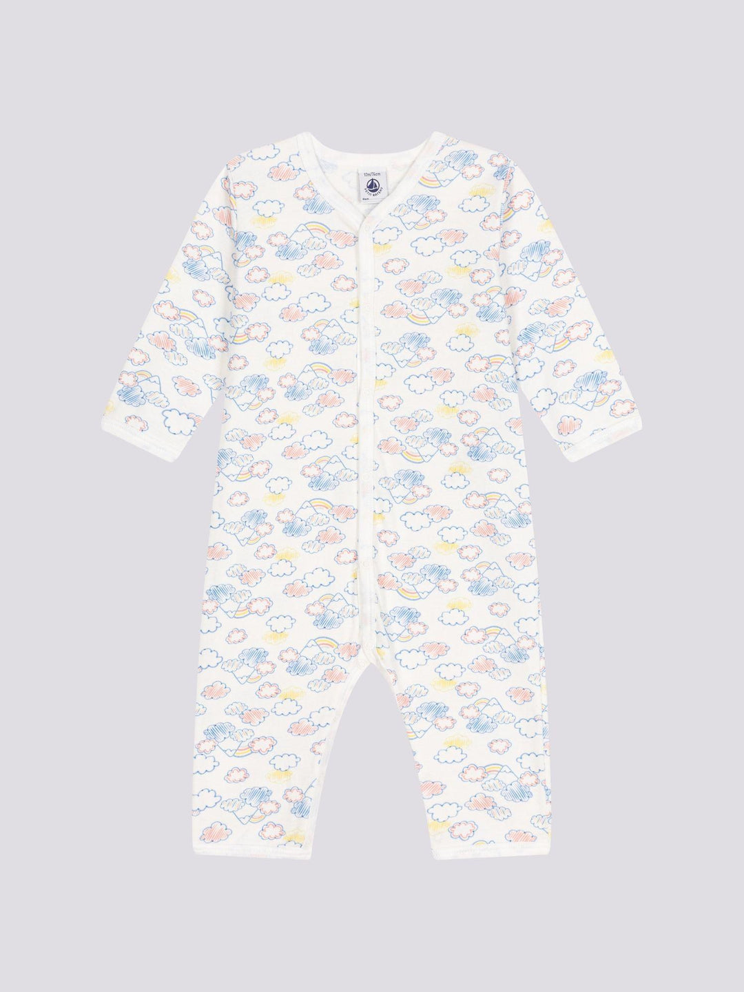 PIGIAMA BEBÈ SENZA PIEDI IN COTONE A09LU 01 PETIT BATEAU 