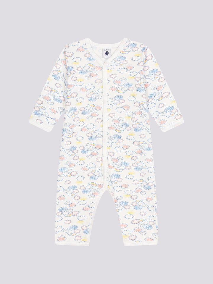 PIGIAMA BEBÈ SENZA PIEDI IN COTONE A09LU 01 PETIT BATEAU 