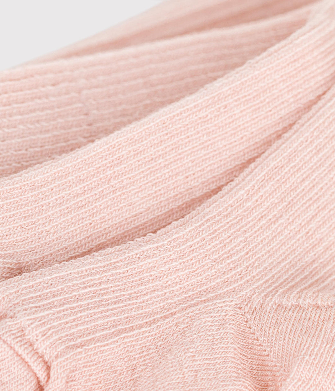 Collant a costine rosa in lana neonato A0B6D 01 PETIT BATEAU 