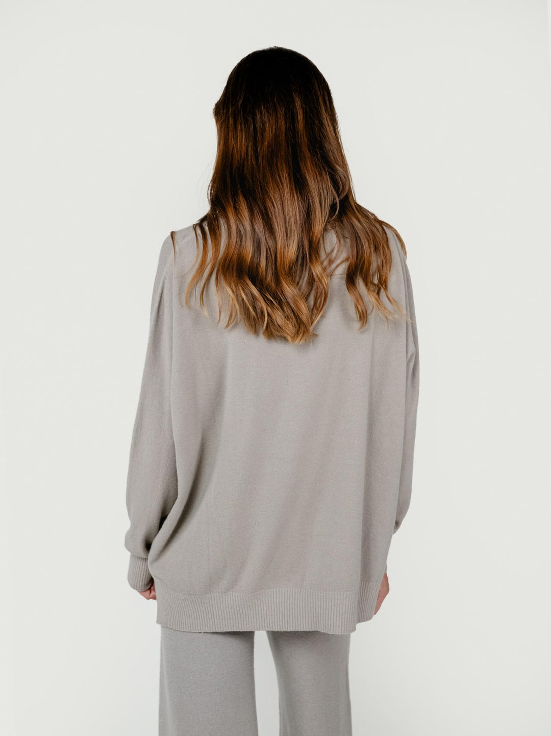CARDIGAN CON BOTTONI TORTORA 022031 0447 BIMOR 