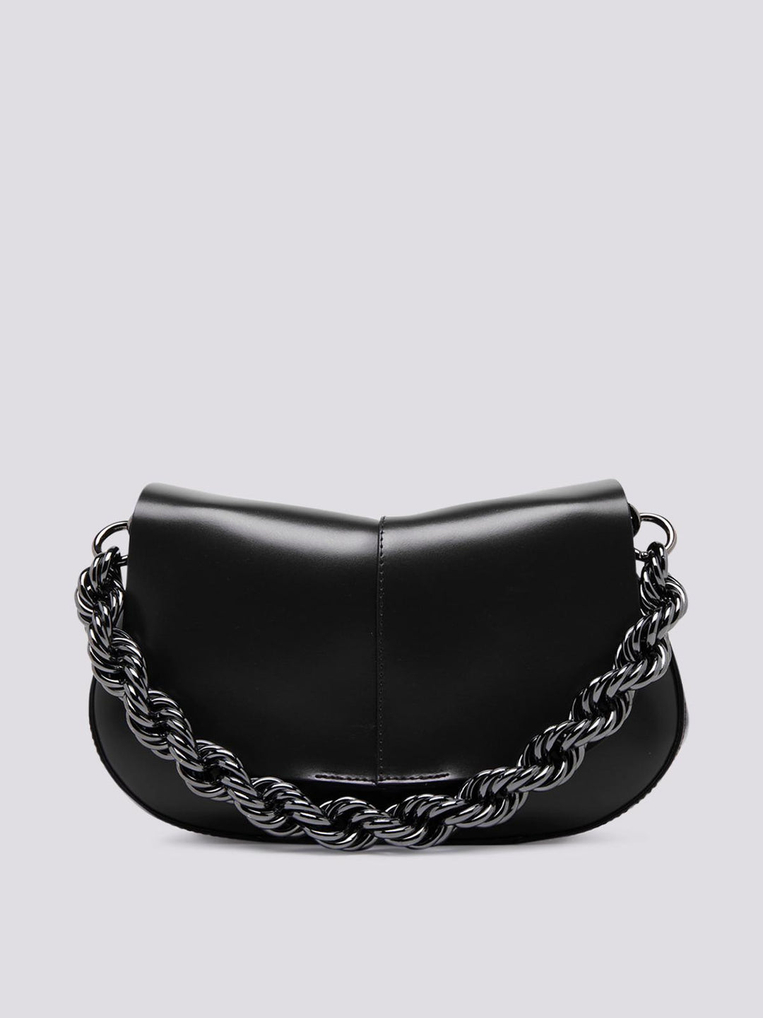 Borsa a spalla Helena Round in pelle nera BS 9308 CALF 001 GIANNI CHIARINI 