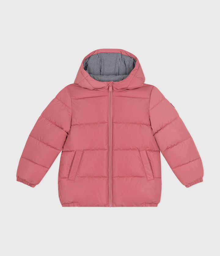 Piumino rosa in micropile bambina A0BBH 03 PETIT BATEAU 