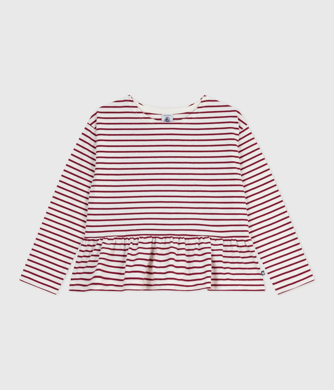 Marinière in cotone bambina A0E1E 01 PETIT BATEAU 