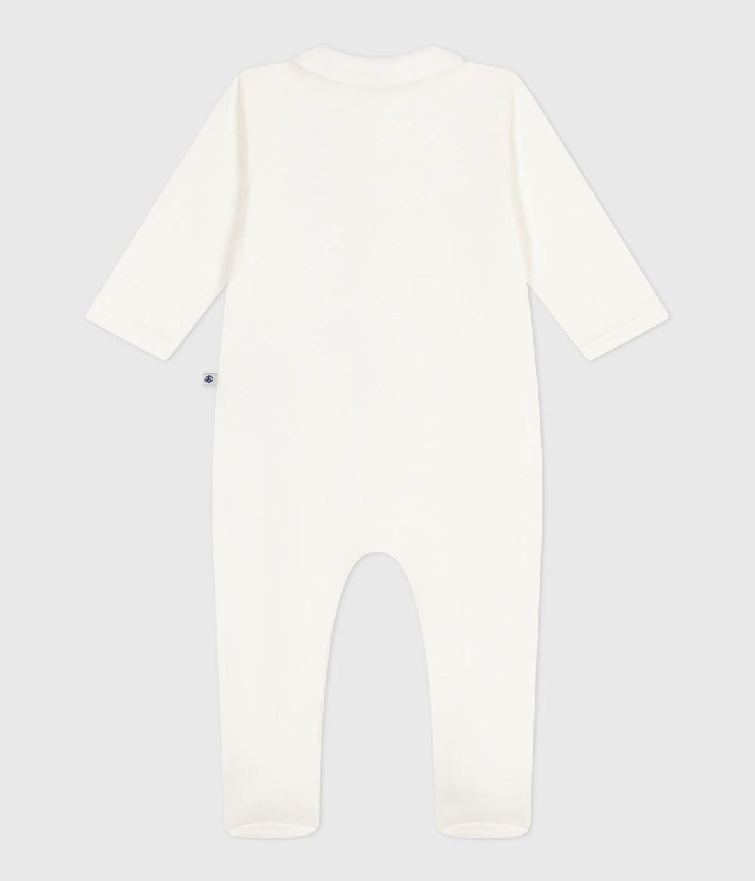 Pigiama in tubique tinta unita con colletto bebè A0CLB 01 PETIT BATEAU 