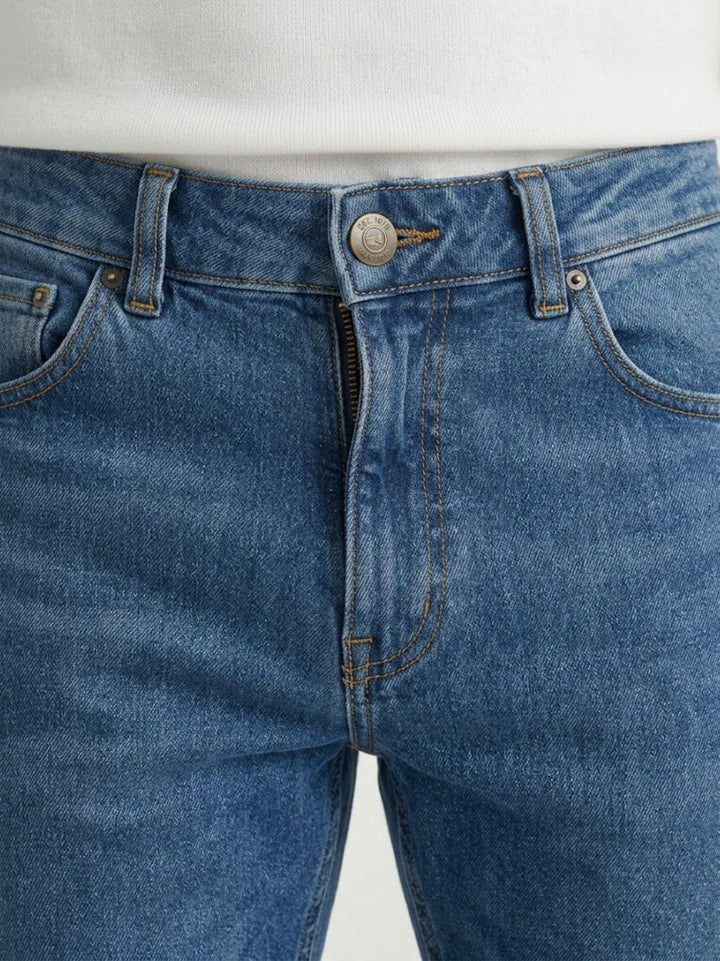 Jeans 5 tasche in cotone lavaggio chiaro 7607CAR MYKONOS ANDREA MORANDO 