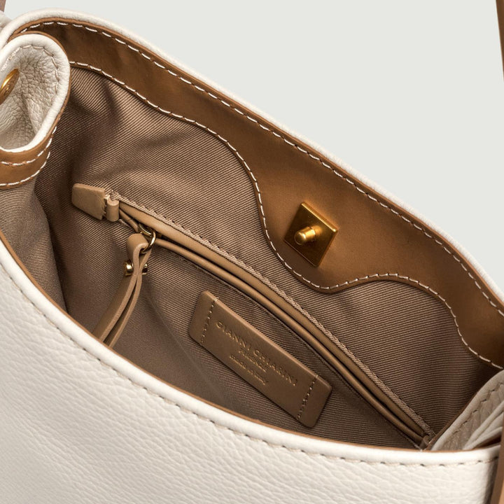 Borsa a spalla Gisella in pelle Marble BS 10640 GRN-PL 3890 GIANNI CHIARINI 