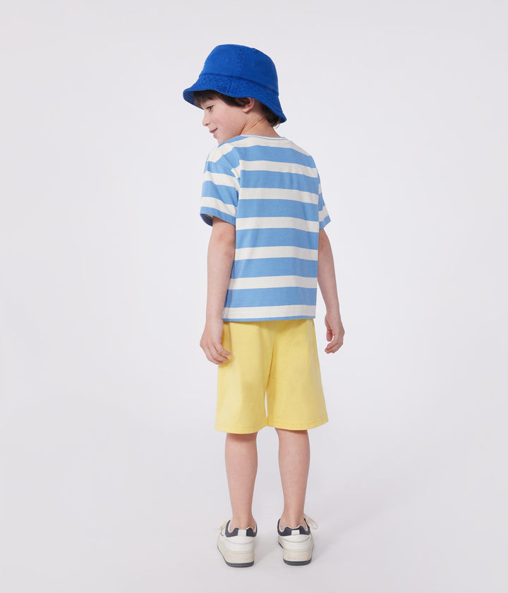 T-shirt a maniche corte in cotone a righe bambino