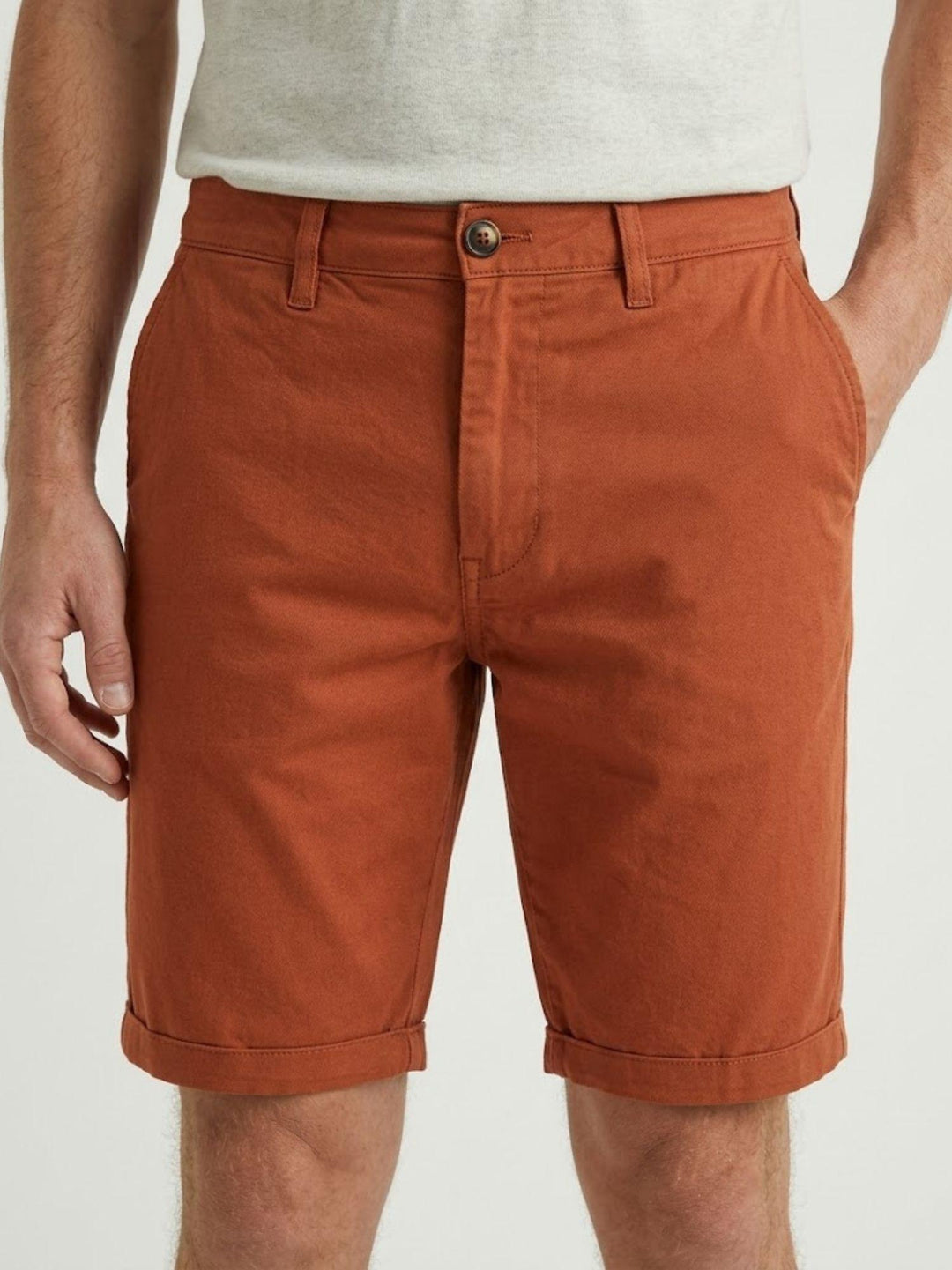 Bermuda in cotone mattone BU26S29BEPA1461TWILL 600 ANDREA MORANDO 