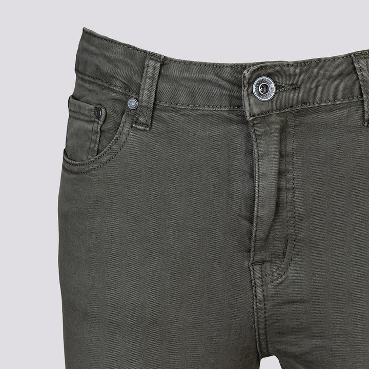 PANTALONE 5 TASCHE SFRANGIATO panna 6826/26 SALVIA ANDREA MORANDO 