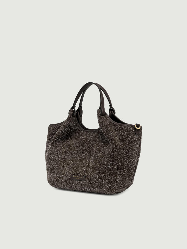 BORSA A SPALLA DUA DARK BROWN 11109 LDN-PL 31 GIANNI CHIARINI 