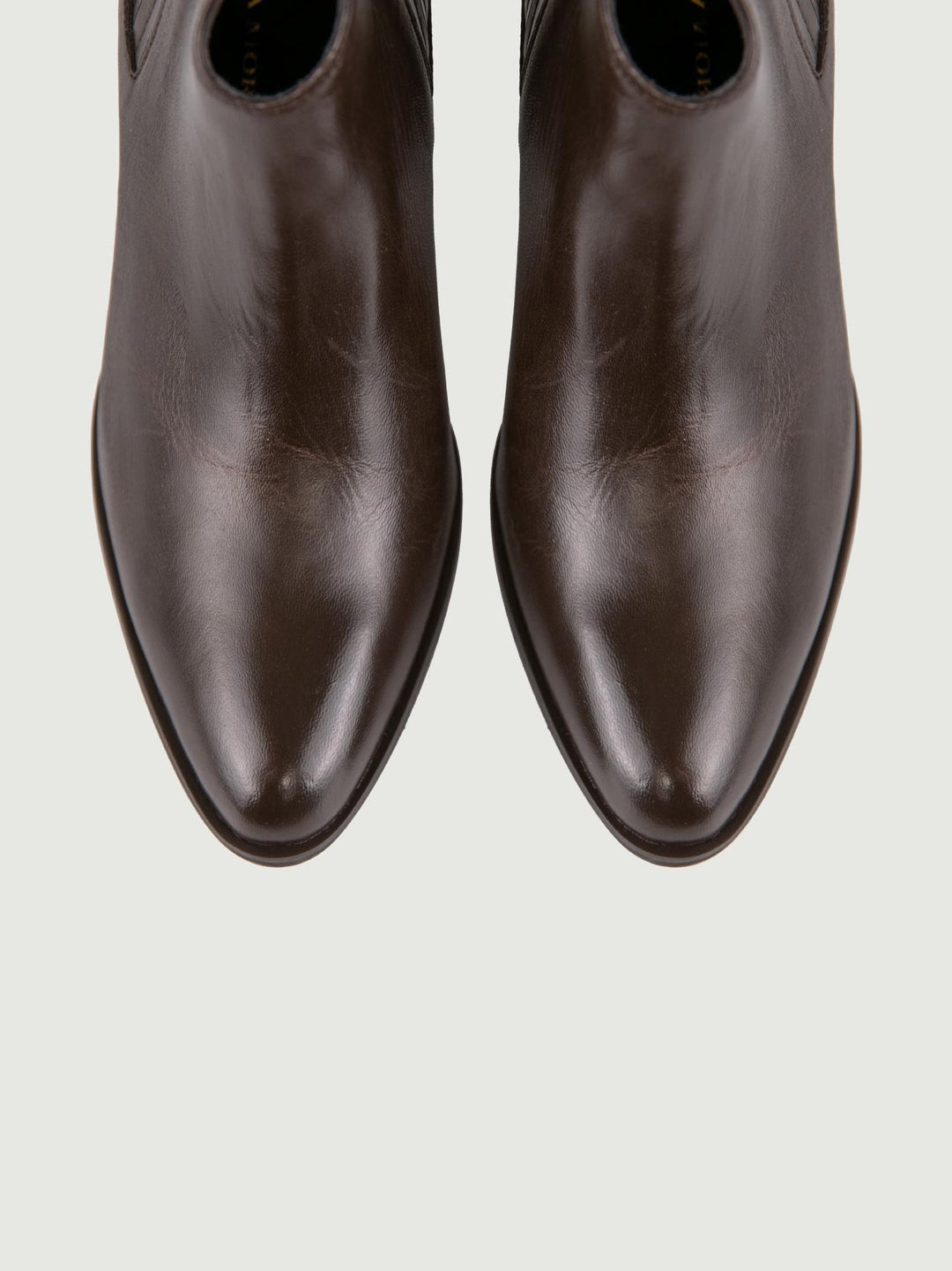 STIVALETTO TEXANO IN PELLE TESTA MORO CON SCOLLO 7348/42 T MORO ANDREA MORANDO 