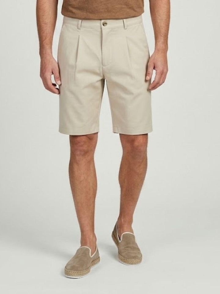 Bermuda in tessuto tecnico stretch beige BU26S47BEPA1423TECH 110 ANDREA MORANDO 