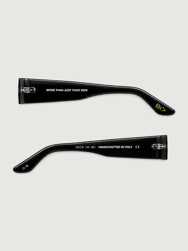 Occhiale da sole C-18 in acetato Berghain Black C-18 BERGHAIN BLACK BIMOR 