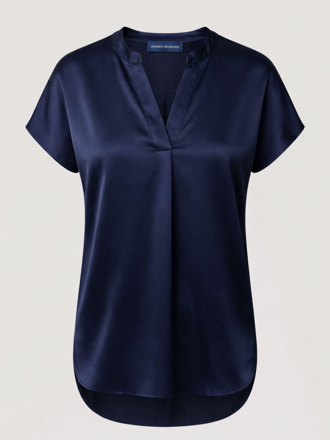 Blusa in raso blu M9237 BLU ANDREA MORANDO 