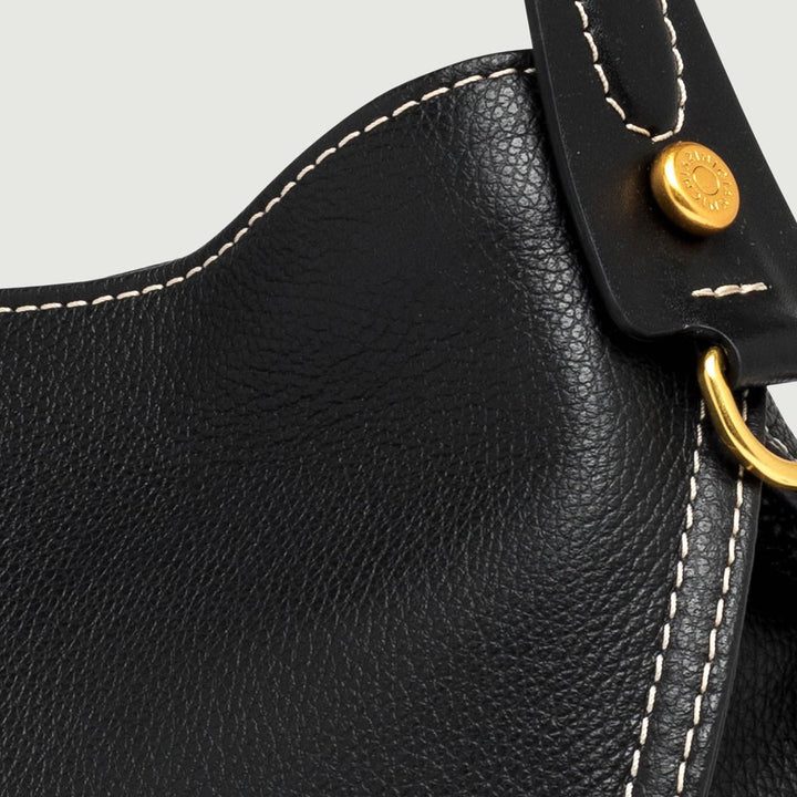 Borsa a spalla Gisella in pelle nera BS 10640 GRN-PL 001 GIANNI CHIARINI 