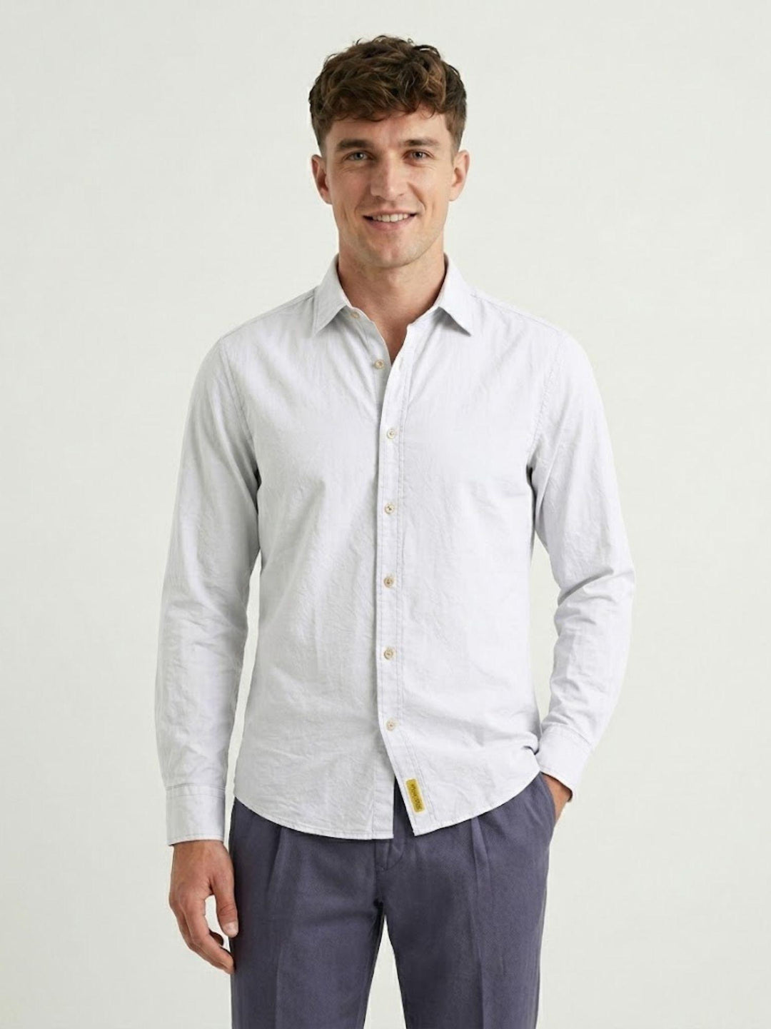 Camicia Brad  in mussola di cotone bianca BRAD/TC171 100 BAGGIES 