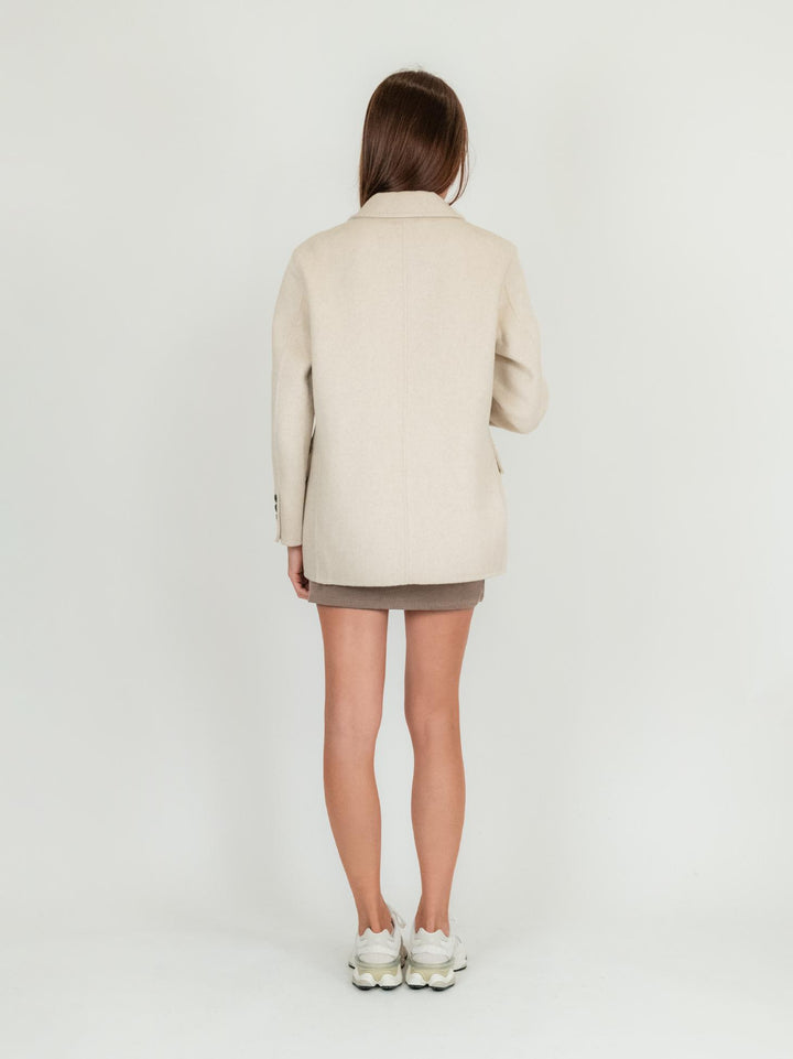 BLAZER MONOPETTO BEIGE KIM BEIGE ANDREA MORANDO 