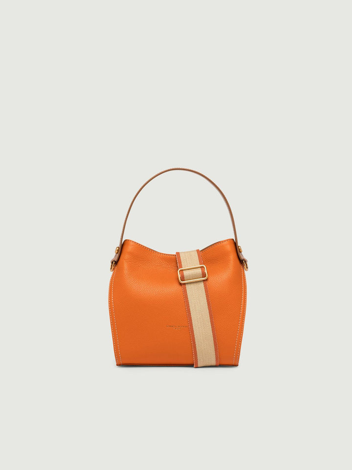 Borsa a spalla Gisella in pelle Flame Orange BS 10640 GRN-PL 13309 GIANNI CHIARINI 