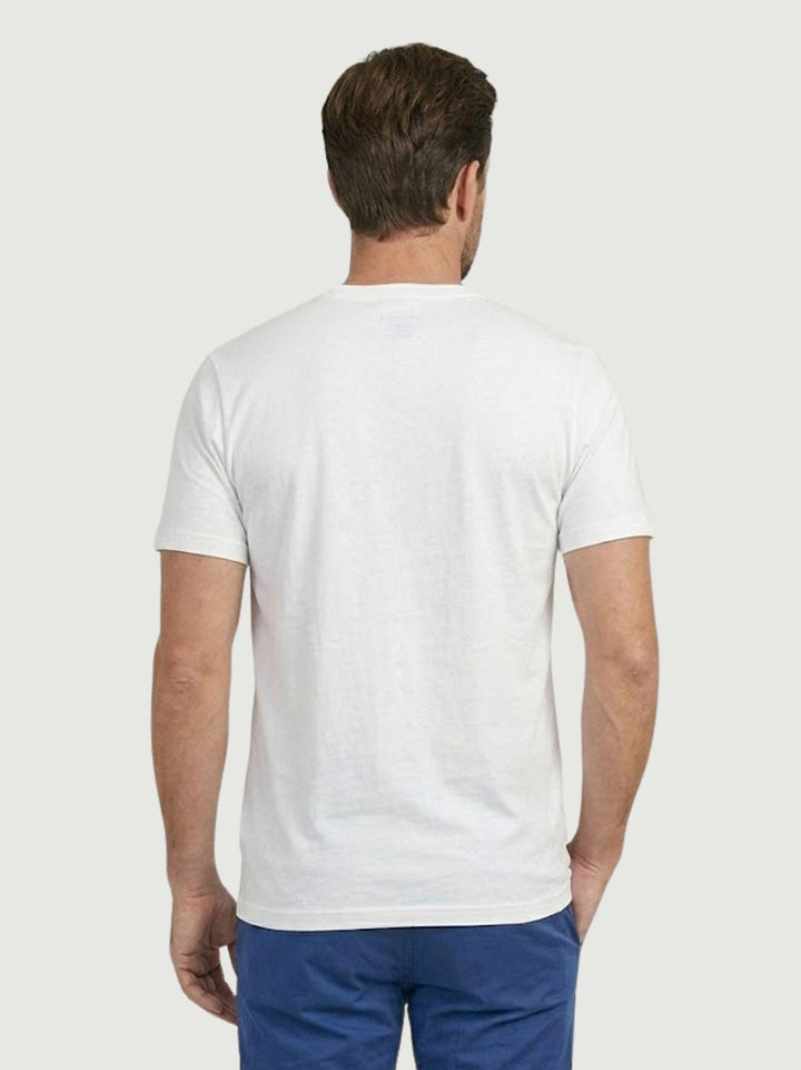 T-shirt piquet in cotone bianco 5800426 100 ANDREA MORANDO 