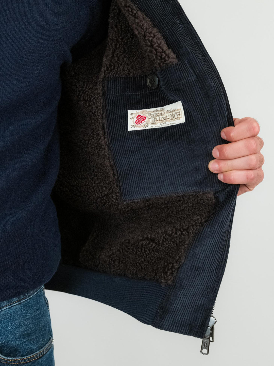 GIACCA G9 blu IN COTONE CERATO BRCPS0992 300 BARACUTA 