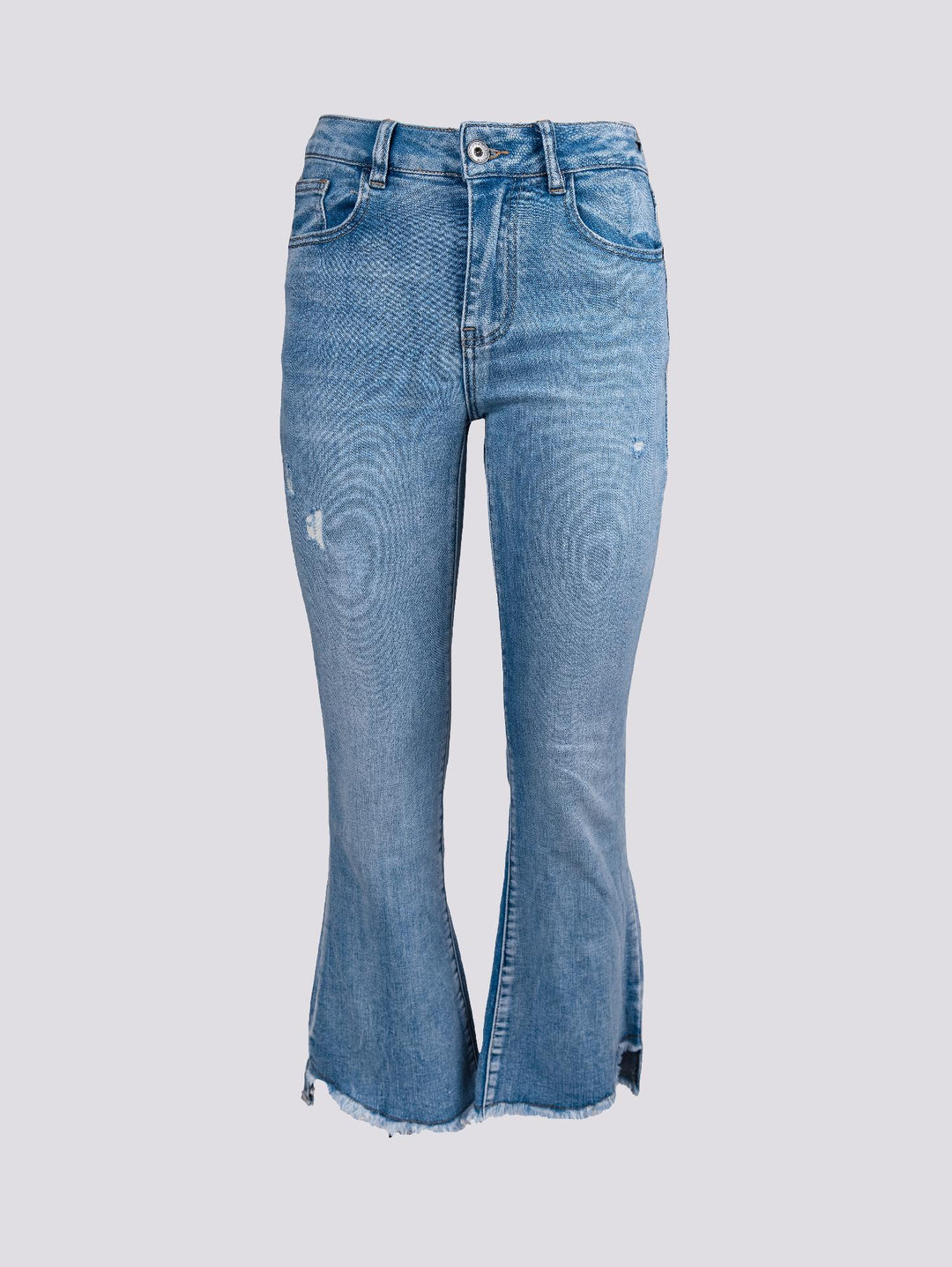 Jeans elasticizzato con spacco laterale 6826/26 DENIM CHIARO ANDREA MORANDO 