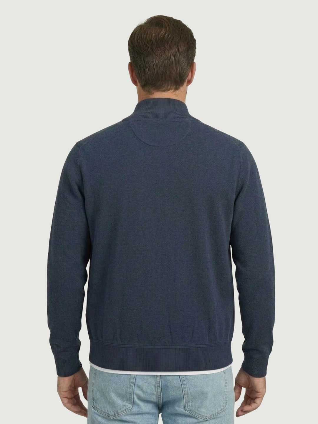 Giacca in maglia di cotone blu 5574426 220 ANDREA MORANDO 