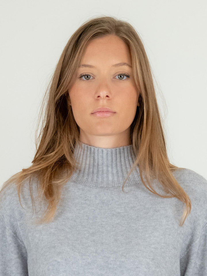 LUPETTO IN MAGLIA GRIGIO PERLA 0570/138 0020 BIMOR 