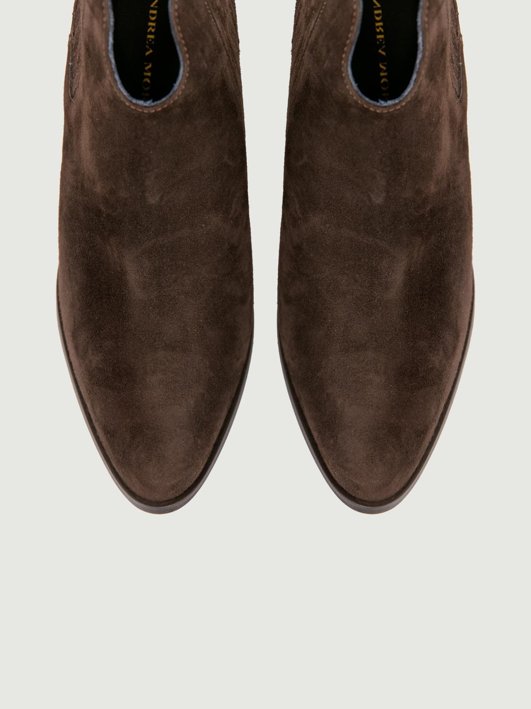 STIVALETTO TEXANO SCAMOSCIATO TESTA MORO CON SCOLLO 7348/42CAM T MORO ANDREA MORANDO 