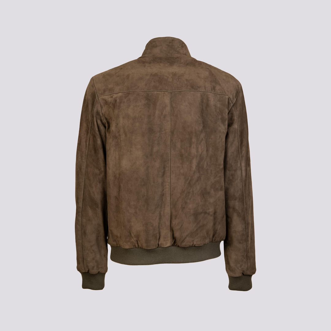 GIUBBOTTO IMBOTTITO IN CAMOSCIO "ELVIS" ELVIS 18 JACK LEATHER 