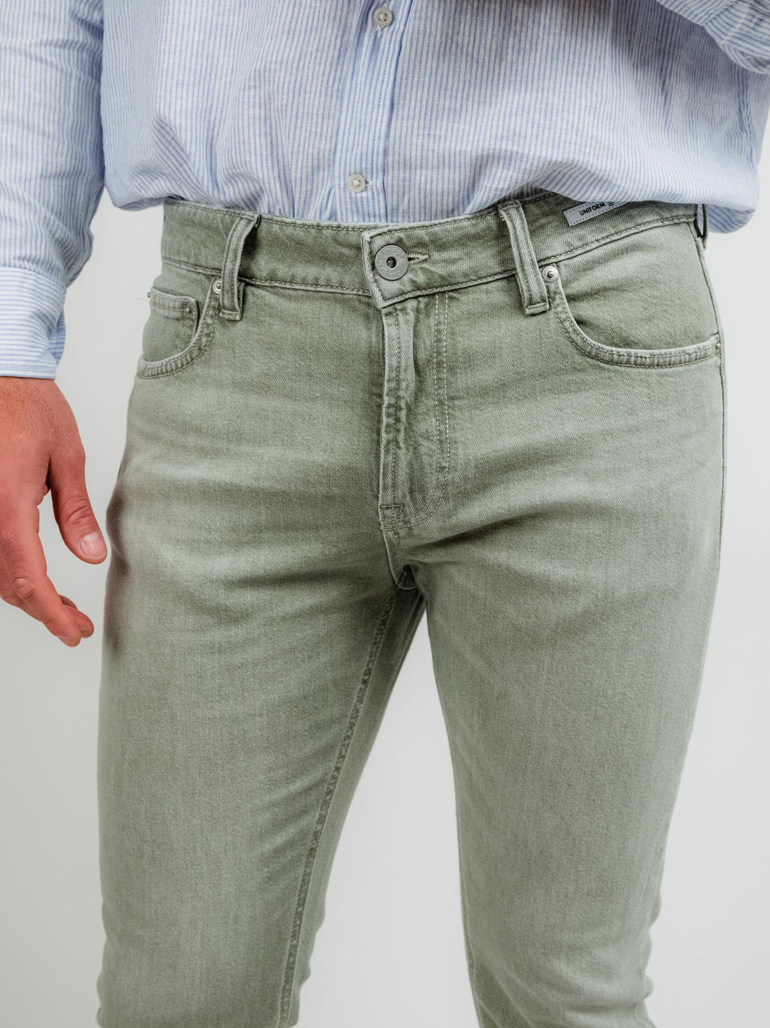 JEANS IBANEZ VERDE SALVIA IBANEZ750 4878 UNIFORM 