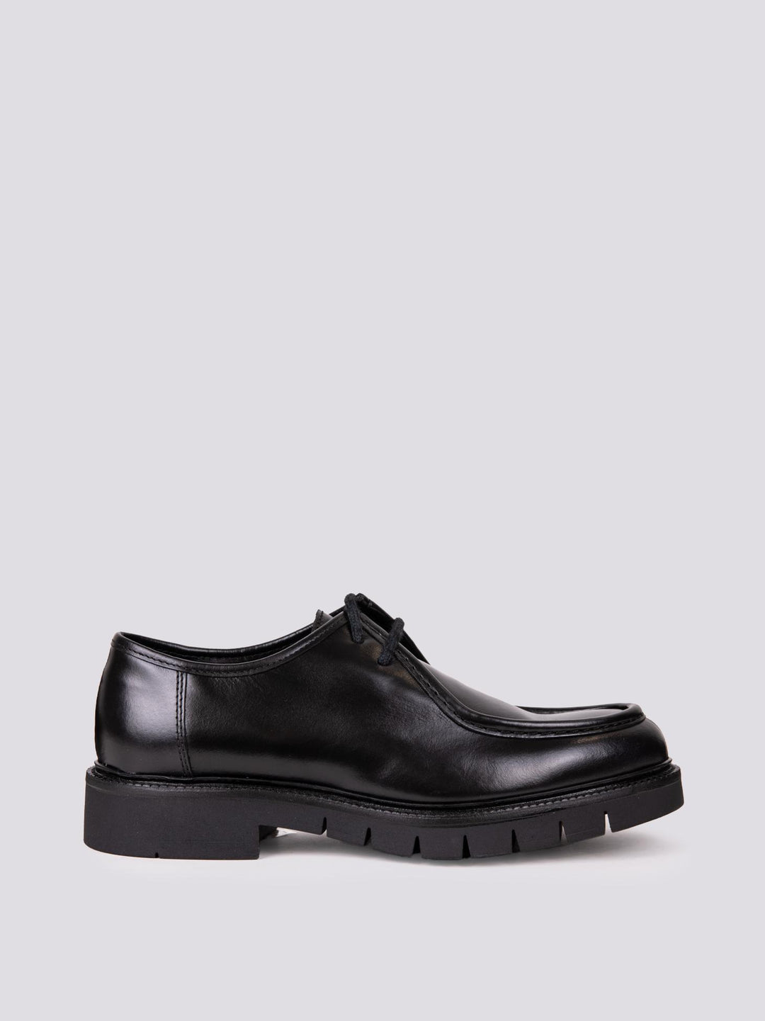 STRINGATA MODELLO PARABOOT IN PELLE NERA 113492 NERO ANDREA MORANDO 
