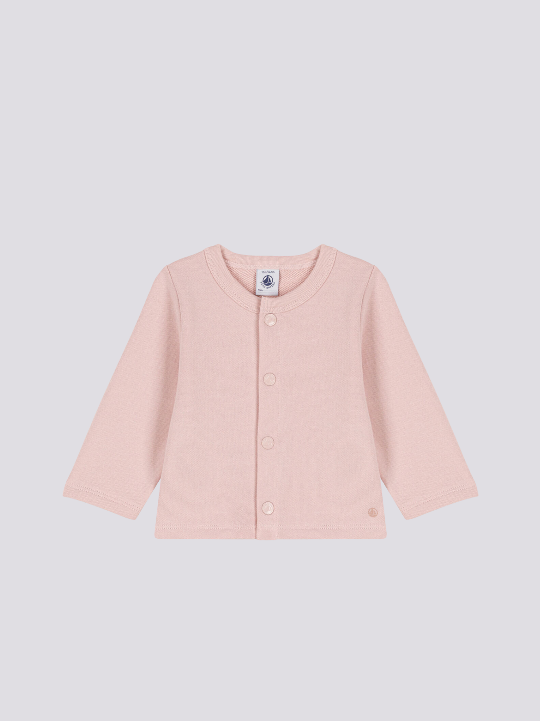 CARDIGAN PER BEBÈ IN TESSUTO FELPATO A08F2 03 PETIT BATEAU 