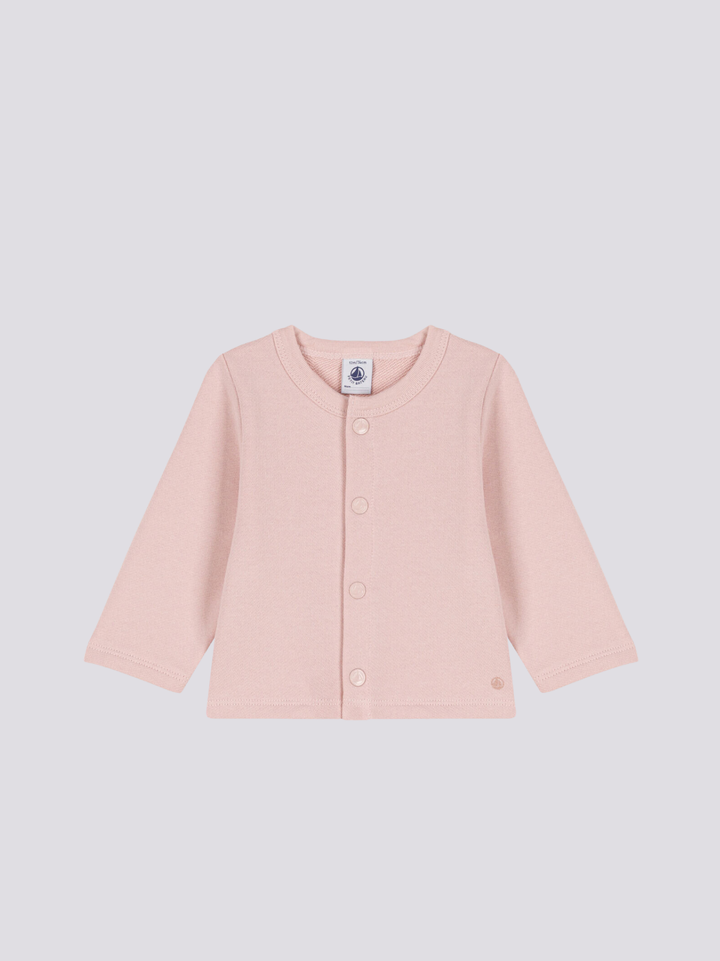 CARDIGAN PER BEBÈ IN TESSUTO FELPATO A08F2 03 PETIT BATEAU 